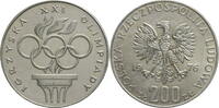 Polen, Volksrepublik 200 Zloty Olympische Spiele 1976 in Montreal -
