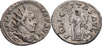 Römische Kaiserzeit Antoninian Valerianus I., Büste / FELICITAS AVGG, Felicitas mit Füllhorn und Caduceus -