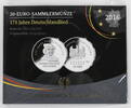 Bundesrepublik Deutschland 20 Euro 175 Jahre Deutschlandlied - Hoffmann von Fallersleben -