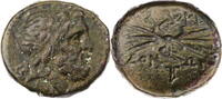 Makedonien AEs unter Philippos V. und Perseus, Kopf des Zeus / geflügeltes Blitzbündel -