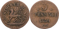 Mecklenburg 3 Pfennig Rostock, Stadt -