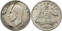 Australien 6 Pence Georg VI. (1936-1952) - Kursmünze (1946-1948) -