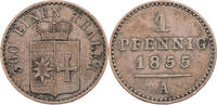 Waldeck-Pyrmont, Grafschaft 1 Pfennig Georg Victor (1852-1893) - Kursmünze (1855-1869) -