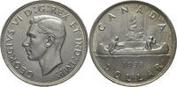 Kanada 1 Dollar George VI. (1936-1952) - Voyageur Kursmünze (1937-1947) -