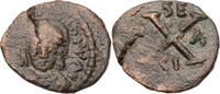 Byzanz Decanummium (10 Nummi) Mauricius Tiberius, Syrakus, Büste / Wert -