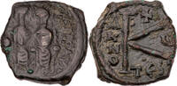 Byzanz Halbfollis (20 Nummi) Iustinus II. mit Sophia, Thessalonica, Kaiserpaar / Wert -