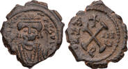 Byzanz Decanummium (10 Nummi) Mauricius Tiberius, Antiochia, Büste / Wert und Jahr -