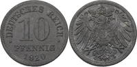 Kaiserreich 10 Pfennig Ersatzmünze des Ersten Weltkriegs (1917-1922) -