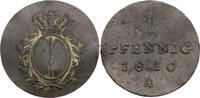 Preussen, Königreich 1 Pfennig Friedrich Wilhelm III. (1797-1840) - Kursmünze (1810-1816) -