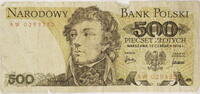 Polen 500 Zlotych Serienschein -