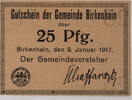 Birkenhain, Ober-Schlesien 25 Pfennig -