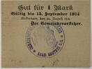 Birkenhain, Ober-Schlesien 1 Mark -