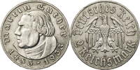 Drittes Reich 2 Reichsmark 450th Anniversary of Martin Luther -
