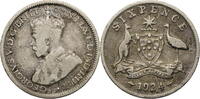 Australien Sixpence George V. (1910-1936) - Kursmünze (1911-1936) -