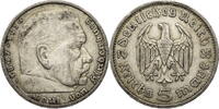 Drittes Reich 5 Reichsmark Hindenburg - Kursmünze (1935-1936) -