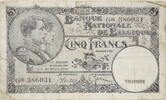 Belgien 5 Francs Leopold III. (1934-1951) -