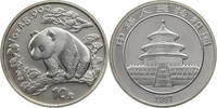 China, Volksrepublik 10 Yuan 1 Oz Silber Panda - large Date -