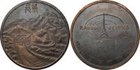 China, Volksrepublik Medaille Radio Peking / Chinesische Mauer -