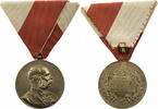 Österreich, Kaiserreich Orden Zum 50. Regierungsjubiläum - rotes Dreieckstuch (Zivilist) - Signum Memoriae -