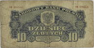 Polen 10 Zlotych Banknote -