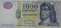 Ungarn, Republik 1000 Forint Banknote - Matyas Kiraly -
