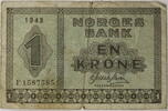 Norwegen 1 Krone Banknote -