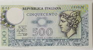Italien, Republik 500 Lire Merkur -