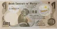 Malta 1 Pound Gardjola Wachturm / Neue Universität -