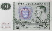 Schweden 10 Kronor Gustaf VI. Adolf / Nordlichter und Schneeflocke -