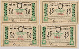 Seeth-Eekholt 2x25, 2x50 Pfennig Lot von 4 verschiedenen Scheinen -