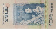 Seychellen 10 Rupees Banknote -