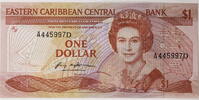 Ostkaribische Staaten 1 Dollar Eastern Caribbean Central Bank -