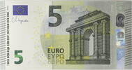 Portugal 5 Euro Banknote - Us. Mario Draghi - Serie MA -