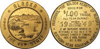 Alaska, USA Medaille - 1 Dollar The 49th State -