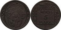 Weimarer Republik 5 Mark Probe (Deutsches Reich) - Notgeld aus Böttgersteinzeug -