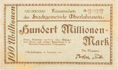 Oberlahnstein 100000000 Mark Kassenschein - Hundert Millionen Mark -