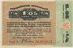 Wetzlar, Stadt 1,05 Mark Gold / 1/4 Dollar Wertbeständiger Notgeldschein -