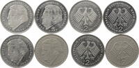 Bundesrepublik Deutschland 4 x 2 DM Franz Josef Strauss - Kursmünze -