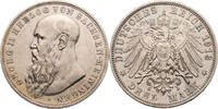 Kaiserreich, Sachsen-Meiningen 3 Mark Georg II. (1866-1914) - Kursmünze (1908-1913) -
