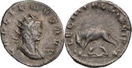 Römische Kaiserzeit Antoninian Gallienus, Mediolanum, Büste / LEG II ITAL VI P VI F, Lupa Romana mit Zwillingen -