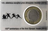 Slowenien 3 Euro Auf die erste slowenische Medaille bei einer Olympiade -