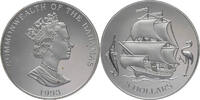 Bahamas 5 Dollars Segelschiff - Schwertfisch - Flamingo -