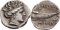 Makedonien, Königreich Tetrobol Philipp V. bis Perseus, Kopf einer Mänade / Prora -