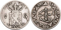 Niederländisch Indien 1/4 Gulden Kursmünze (1845-1901) -