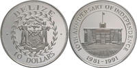 Belize 10 Dollars 10th Anniversary of Independence -