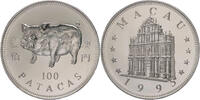 Macau, China 100 Patacas Schwein / Kirche -