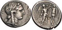 Sizilien Tetradrachme Syrakus, Agathokles, Kopf der Kore-Persephone / Nike errichtet Tropaion -