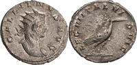 Römische Kaiserzeit Antoninian Gallienus, Mediolanum, Büste / LEG III ITAL VI P VI F, Storch, RR! -