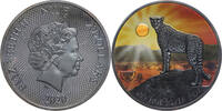 Niue 2 Dollars Mysterious Rhodium Desert Life - Cheetah -