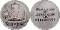 Medaille 1938 Köln Auf 550 Jahre Universität der Hansestadt Köln 1388-1938 von W. Wallner vz, Kratzer, keine durchgehende Versilberung am Rand